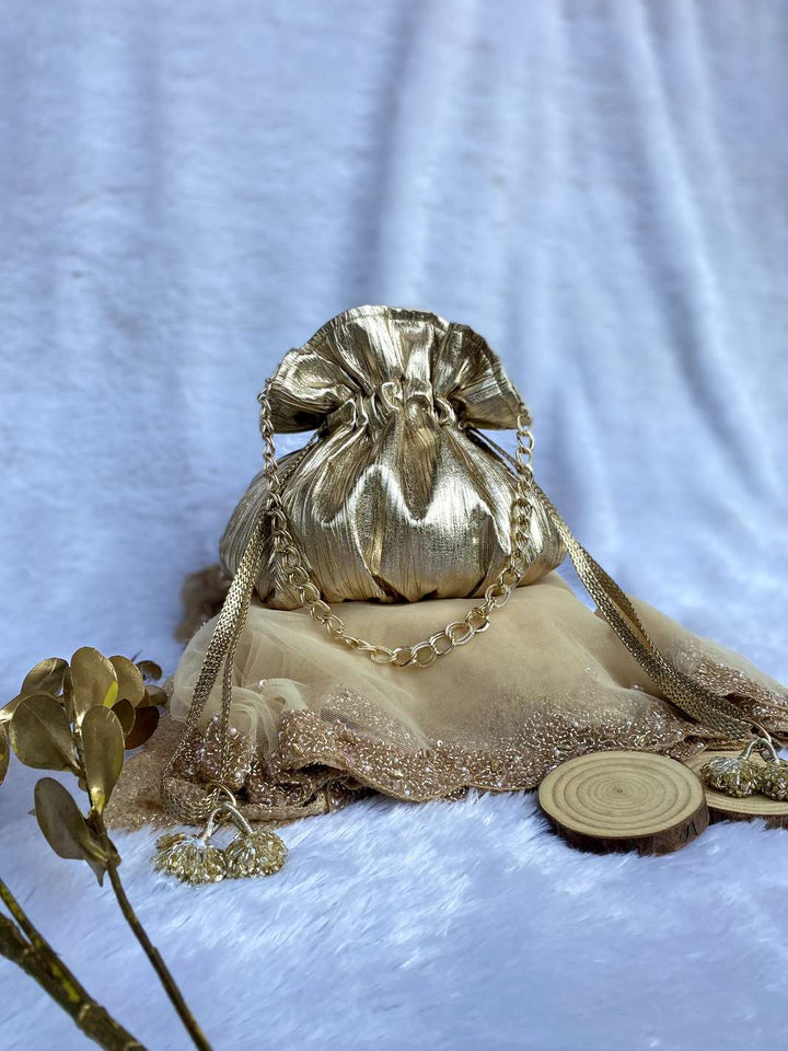 Golden Shine Thrones Potli