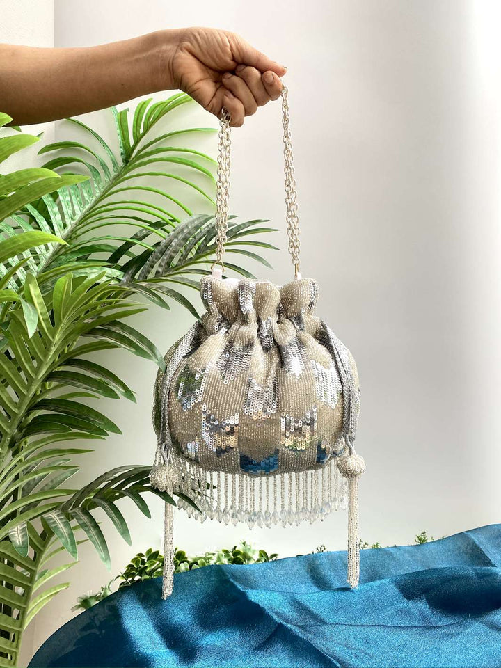 Silver Stardust Potli