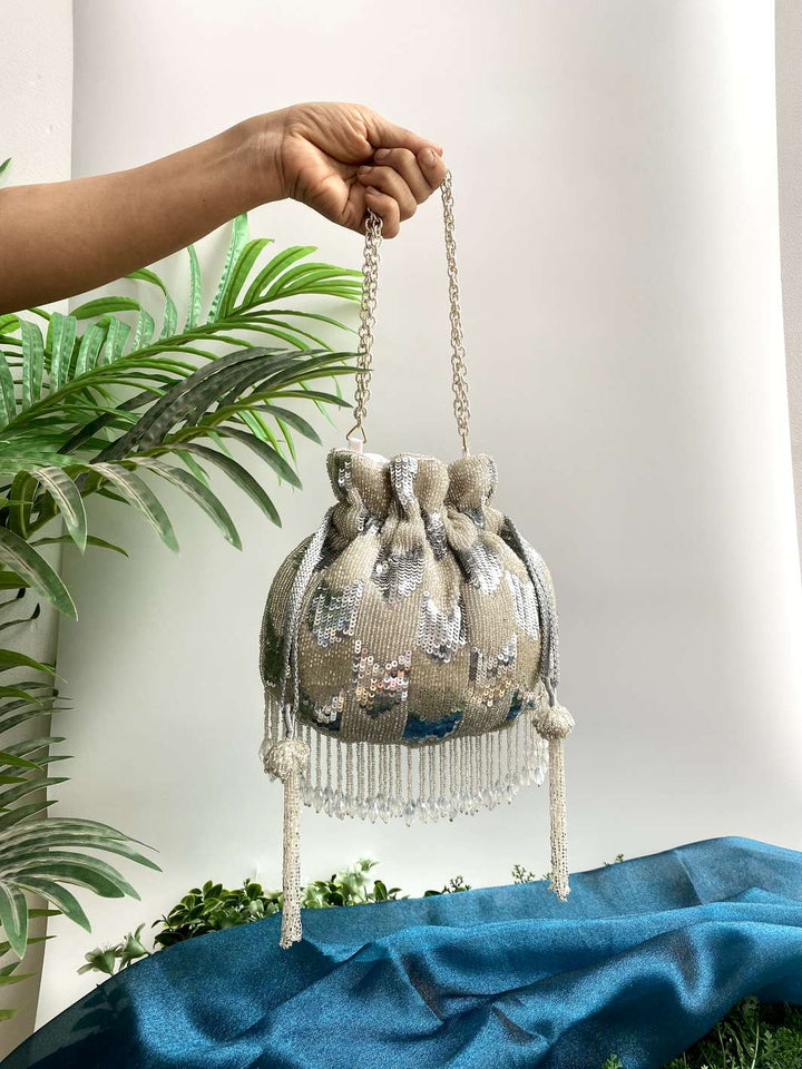 Silver Stardust Potli
