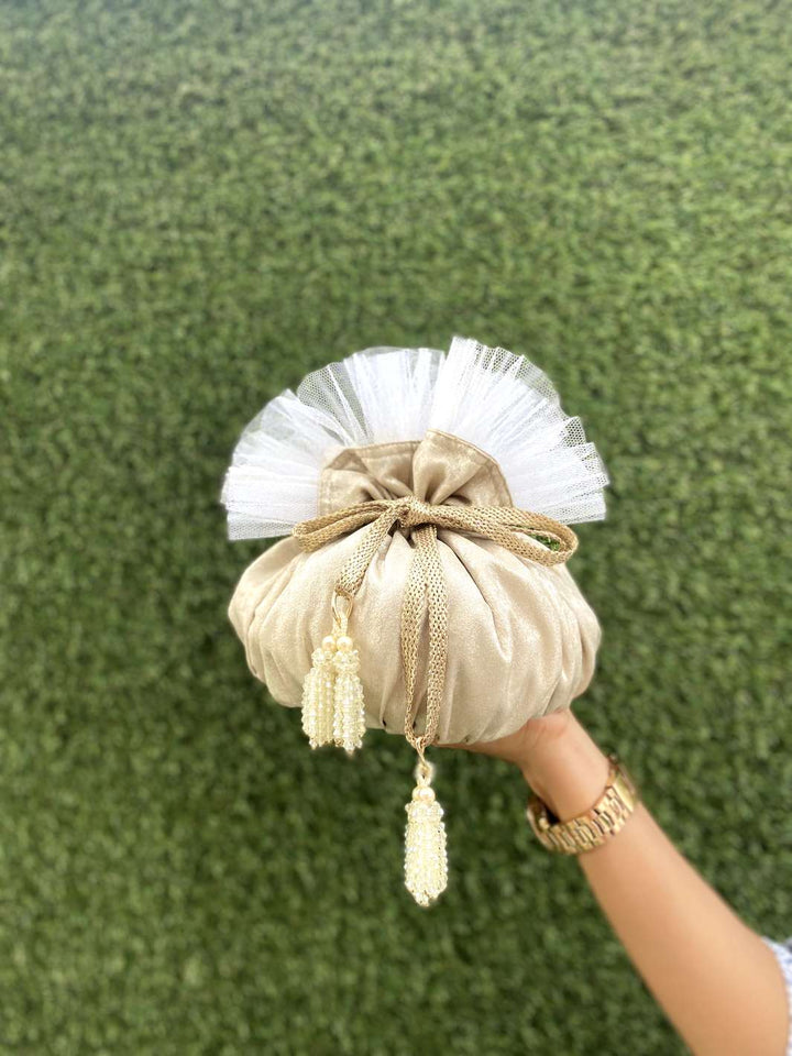 Velvet Hangs - Gold Potli