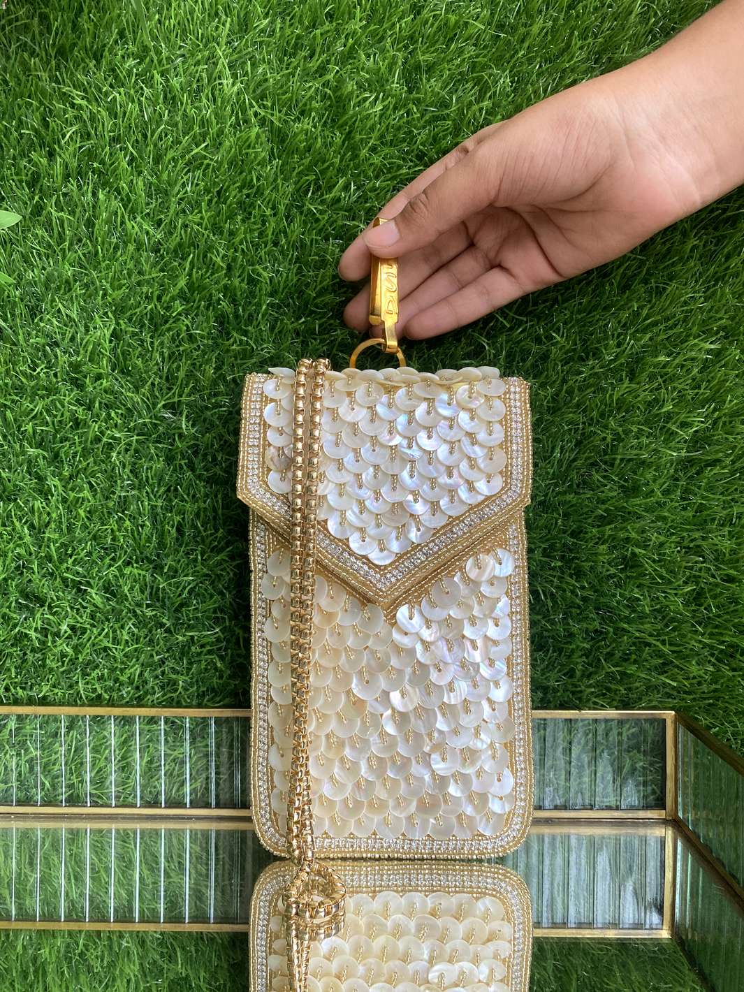 Beaded Mobile Sleeves with Hook