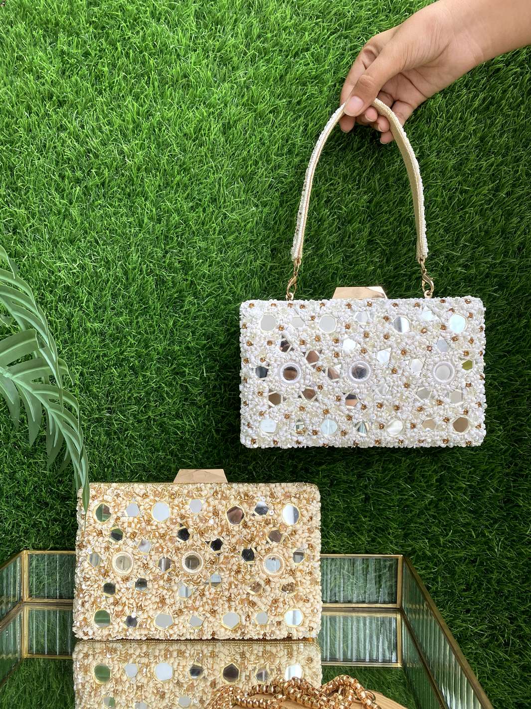 Bling Mirror Clutch