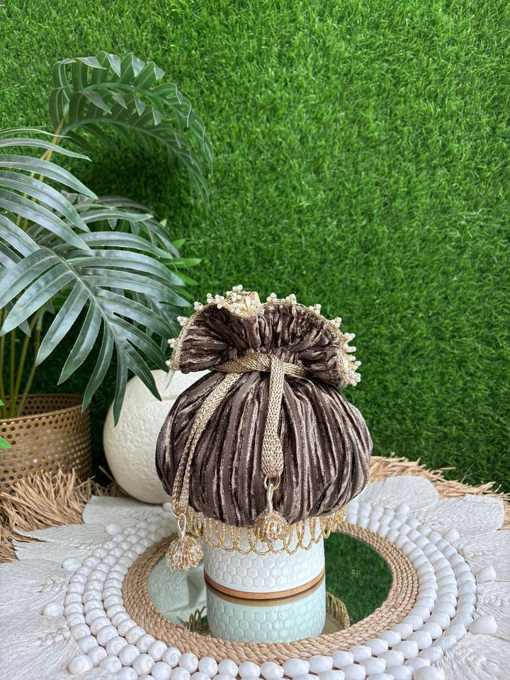 Bronze Evershine Potli