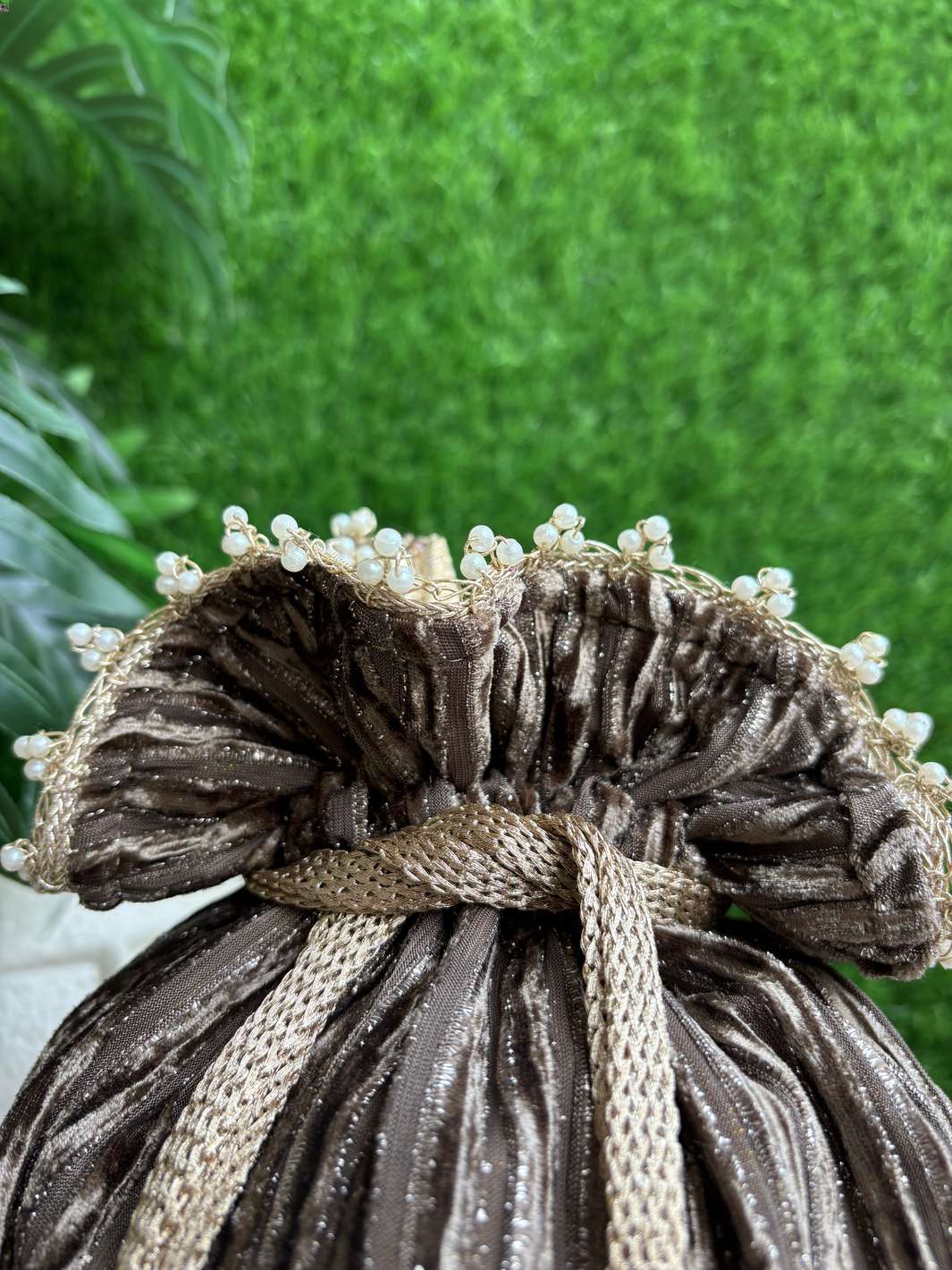 Bronze Evershine Potli