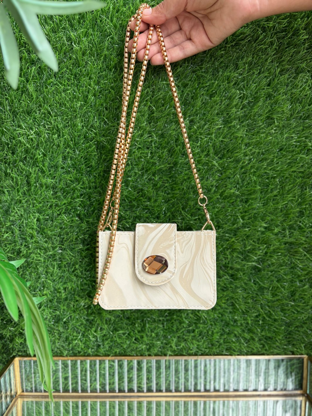 Marble Luxe Card/ Cash Holder