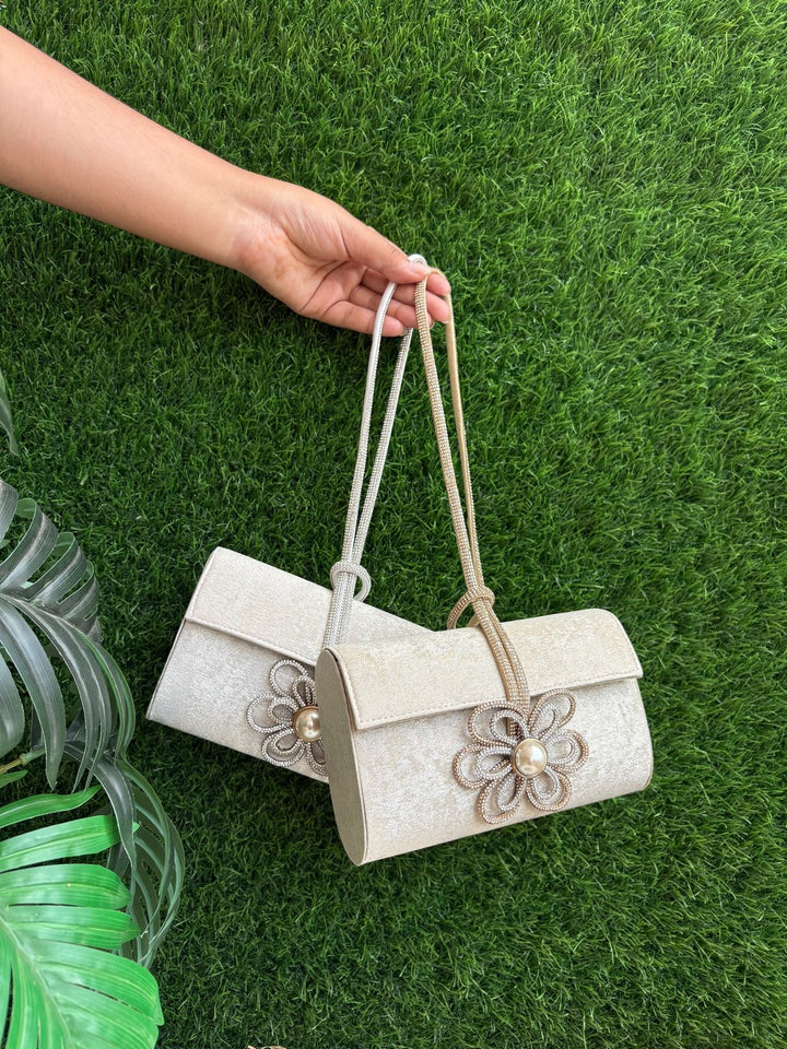 Classic Rhinestone Detailed Clutch
