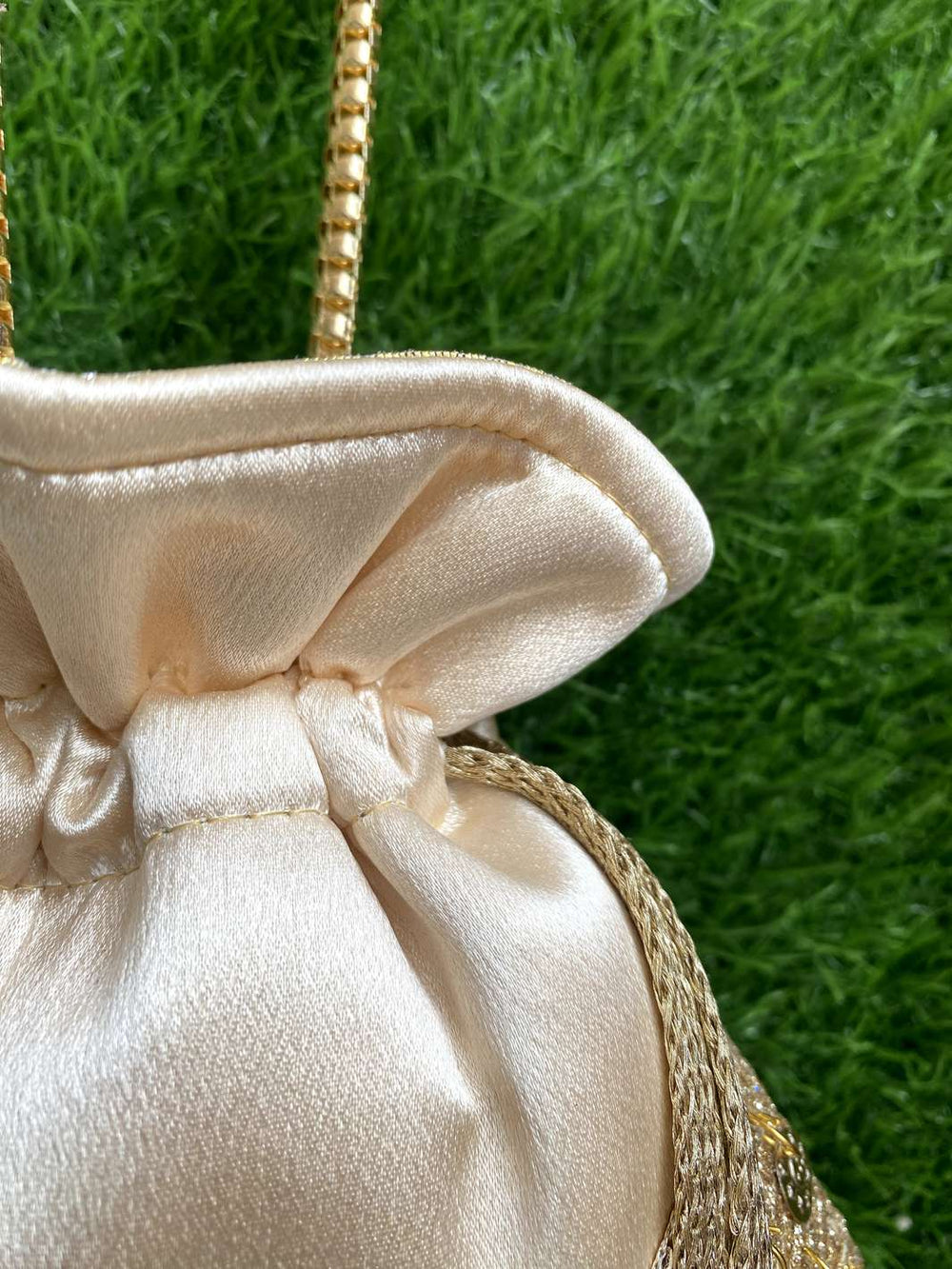 Designer velvet potli bag