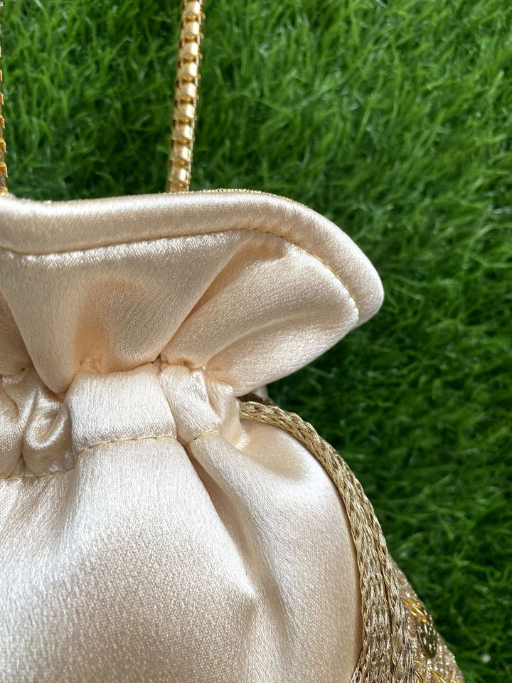 Designer velvet potli bag