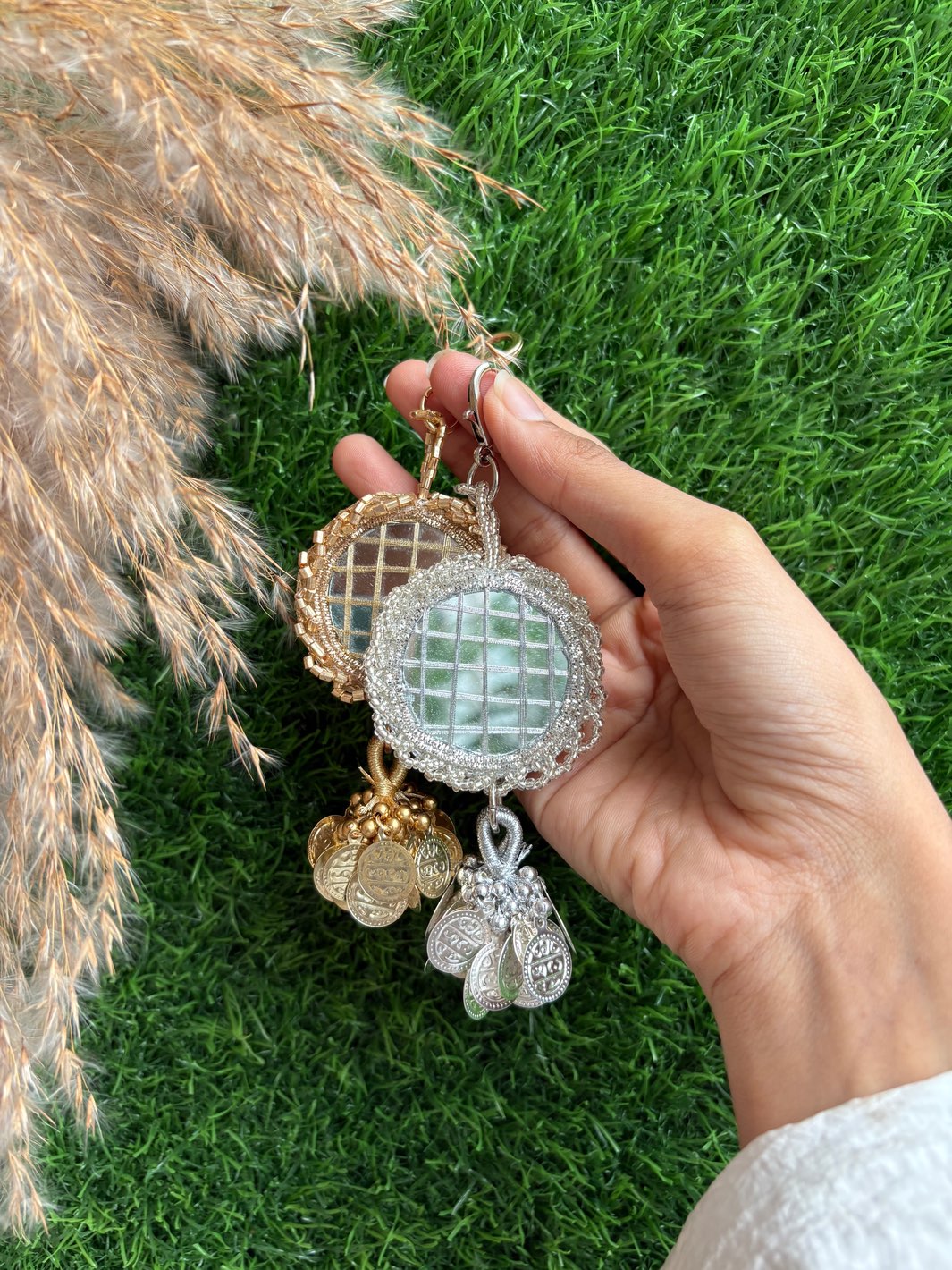 Embellished Metal Mini Bag - Leaf