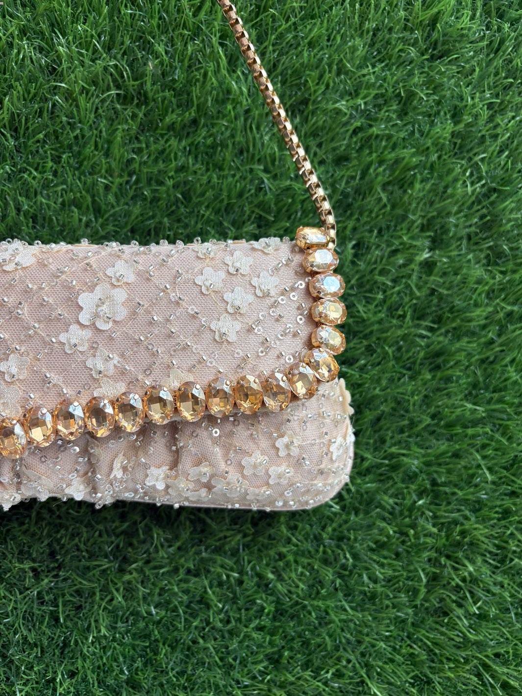 Floral Embellished Clutch