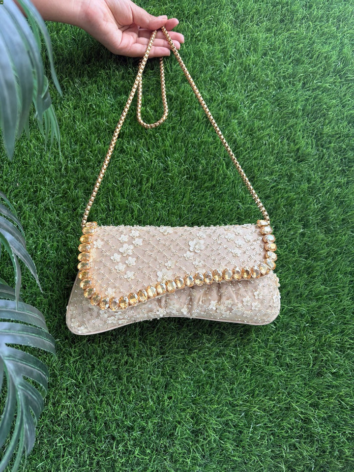 Floral Embellished Clutch