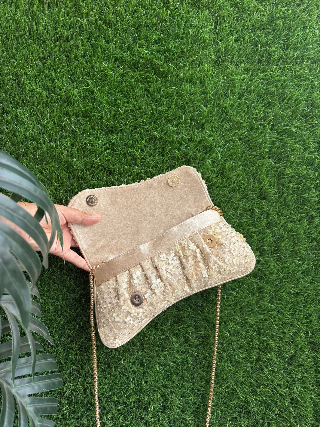 Floral Embellished Clutch