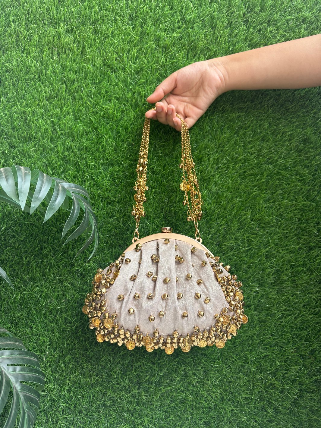 Ghungroo Mehfil Potli Clutch for weddings and festive occasions
