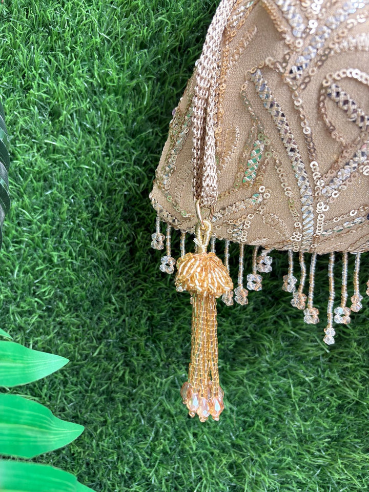 Luxury Golden Potli Bag for Guests
