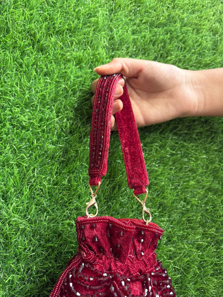 Intricate Mini Tasseled Potli