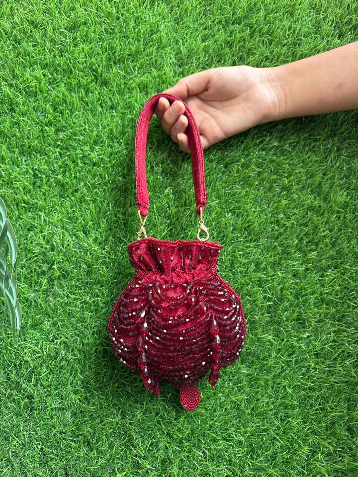 Intricate Mini Tasseled Potli