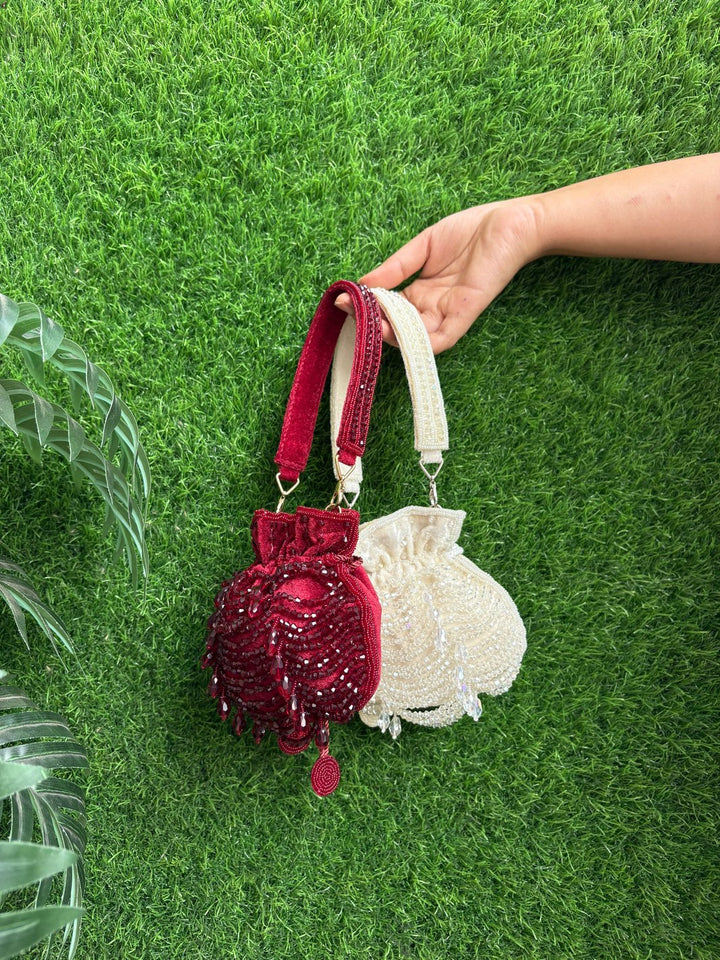 Intricate Mini Tasseled Potli