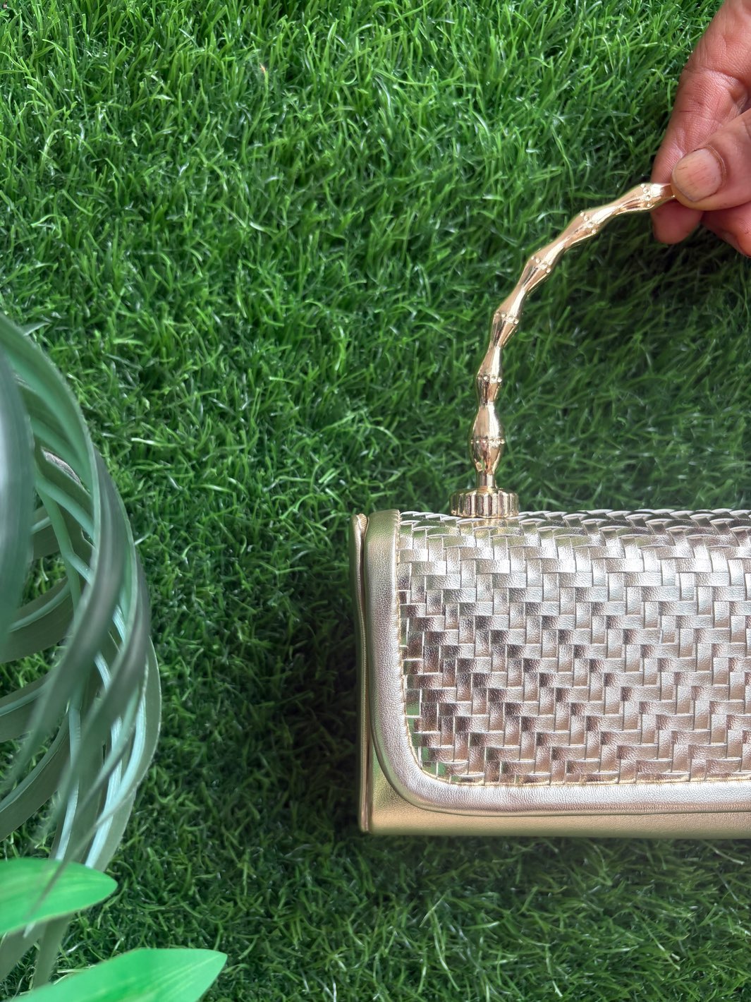 Intricate Weave Classic Clutch