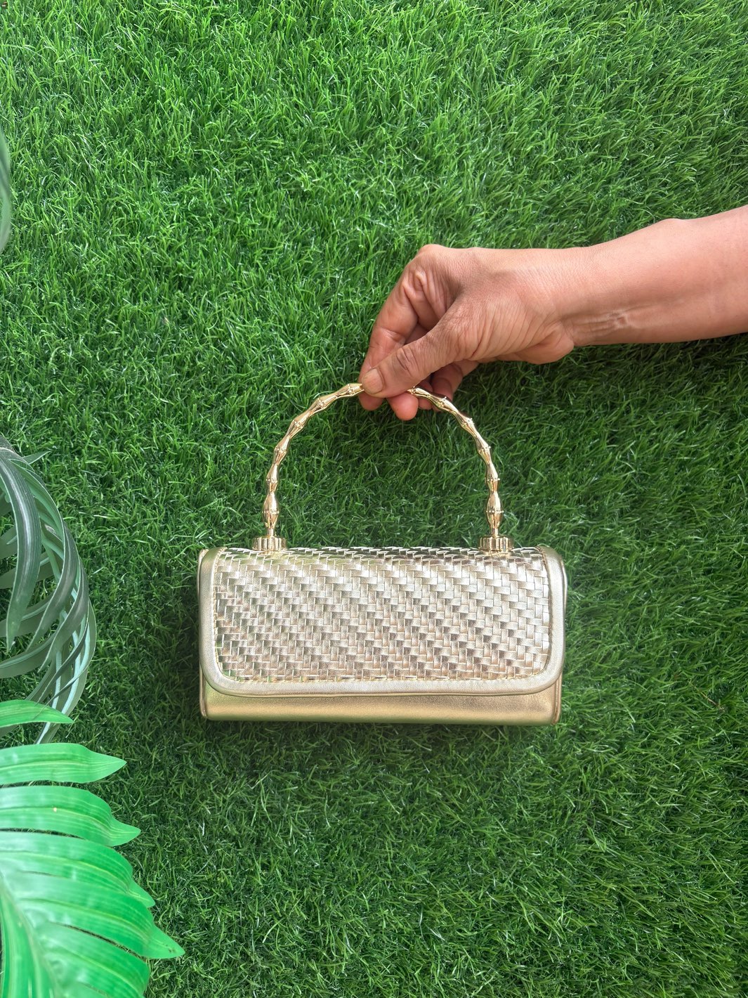 Intricate Weave Classic Clutch