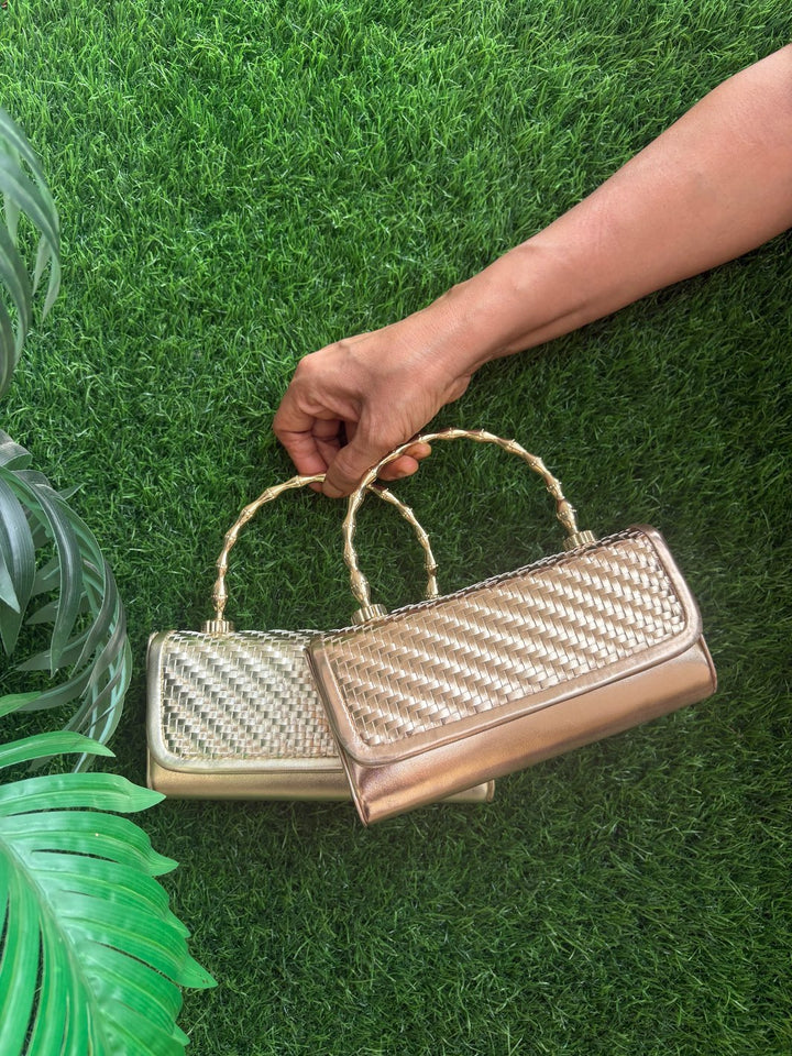 Intricate Weave Classic Clutch