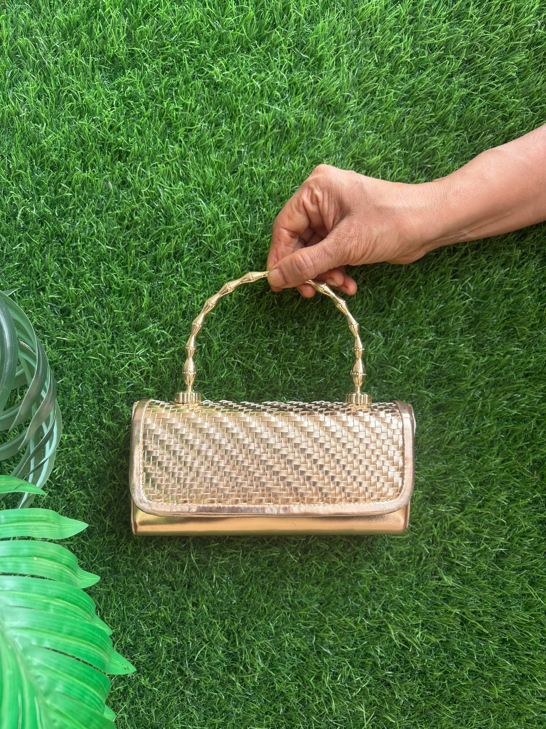 Intricate Weave Classic Clutch