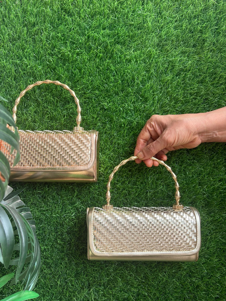 Intricate Weave Classic Clutch