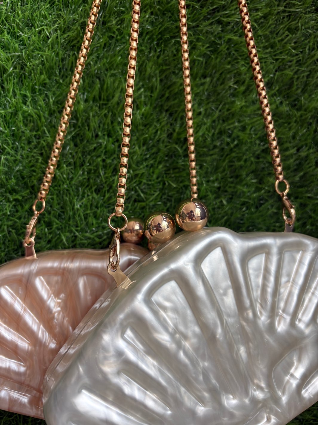 Luna Mother of Pearl Clutch