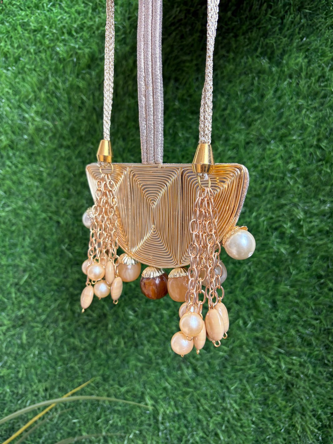 Luxe Metal Motif Potli