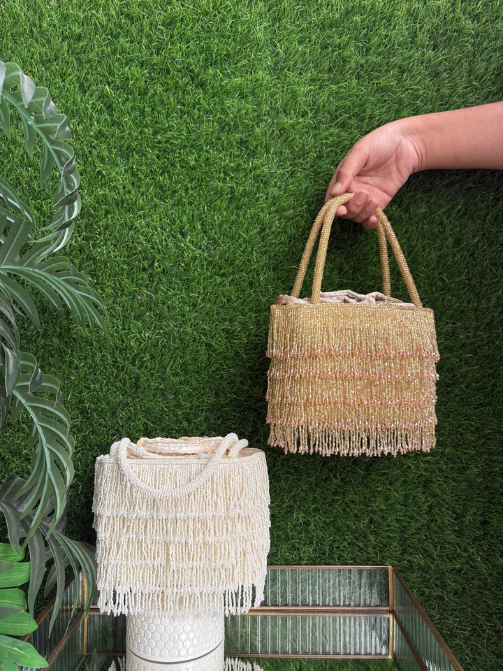Luxury Beaded Tassel Potli Bag