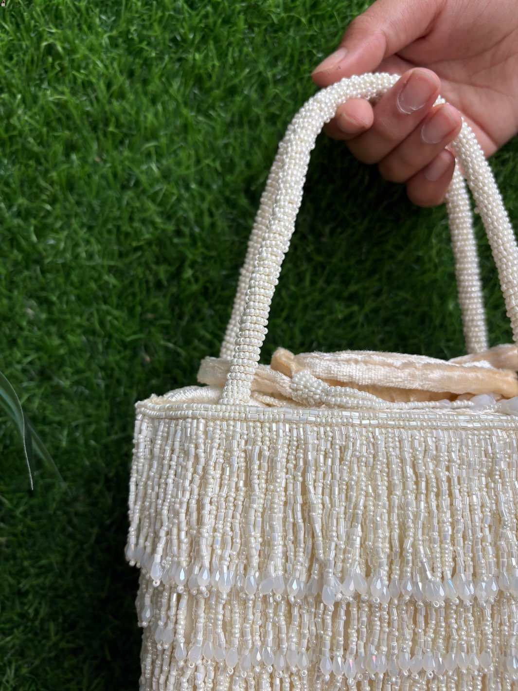 Luxury Beaded Tassel Potli Bag