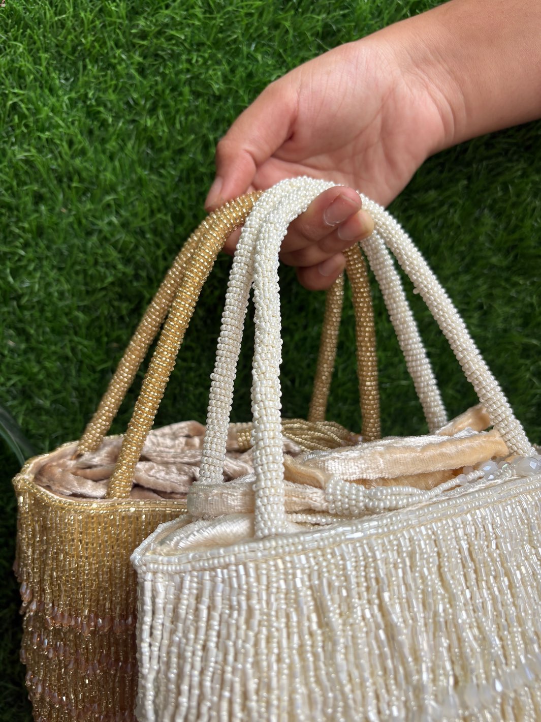 Luxury Beaded Tassel Potli Bag