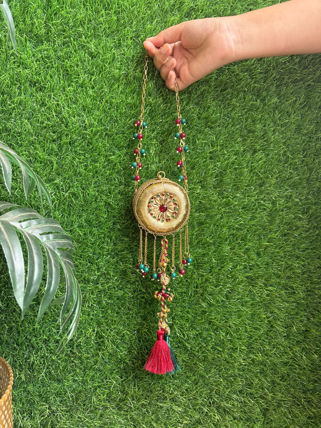 Sunehri mini metal clutch for Indian wedding and festive occasions
