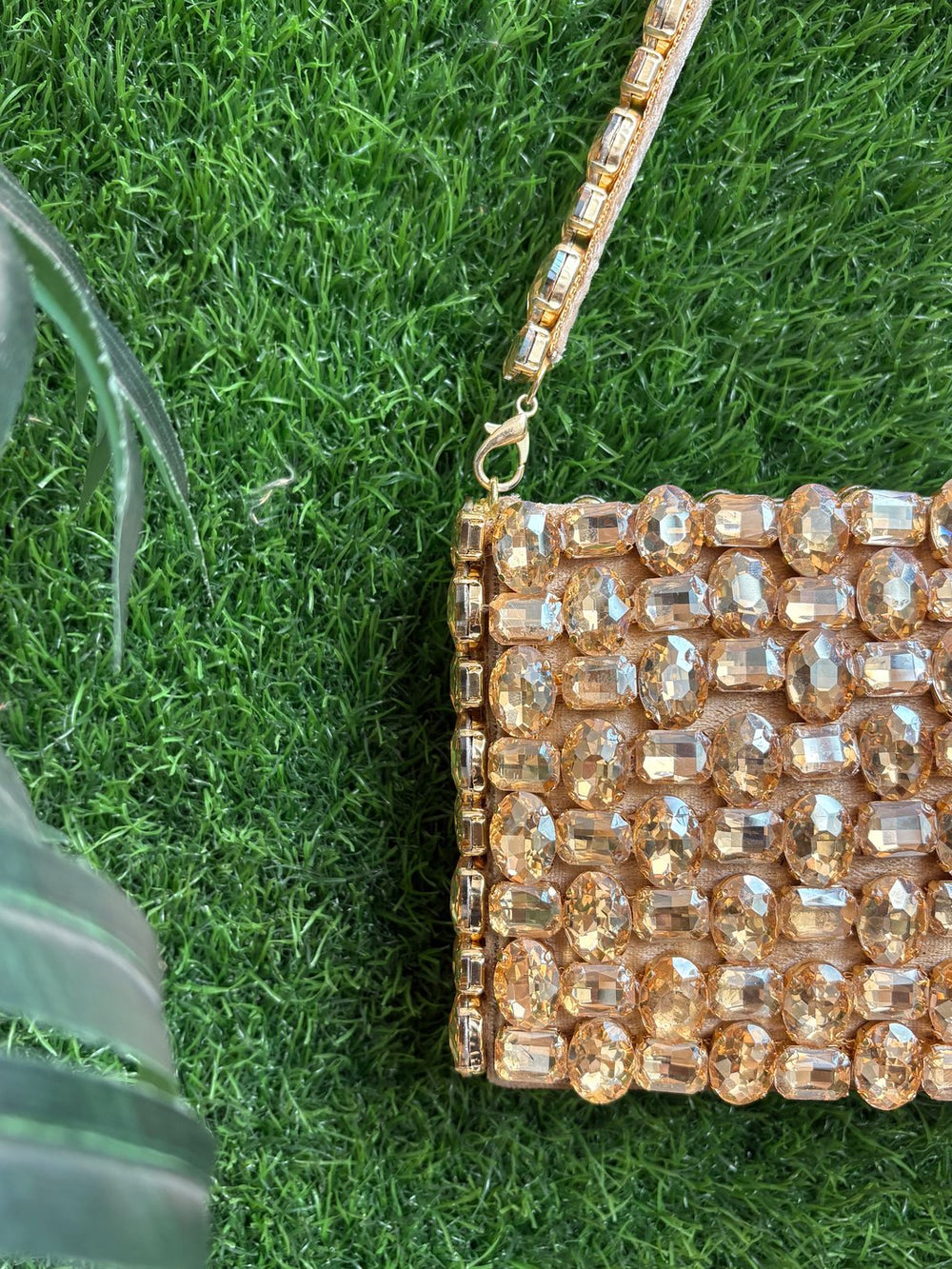 Crystal micro clutch bag for women by Potli Ghar