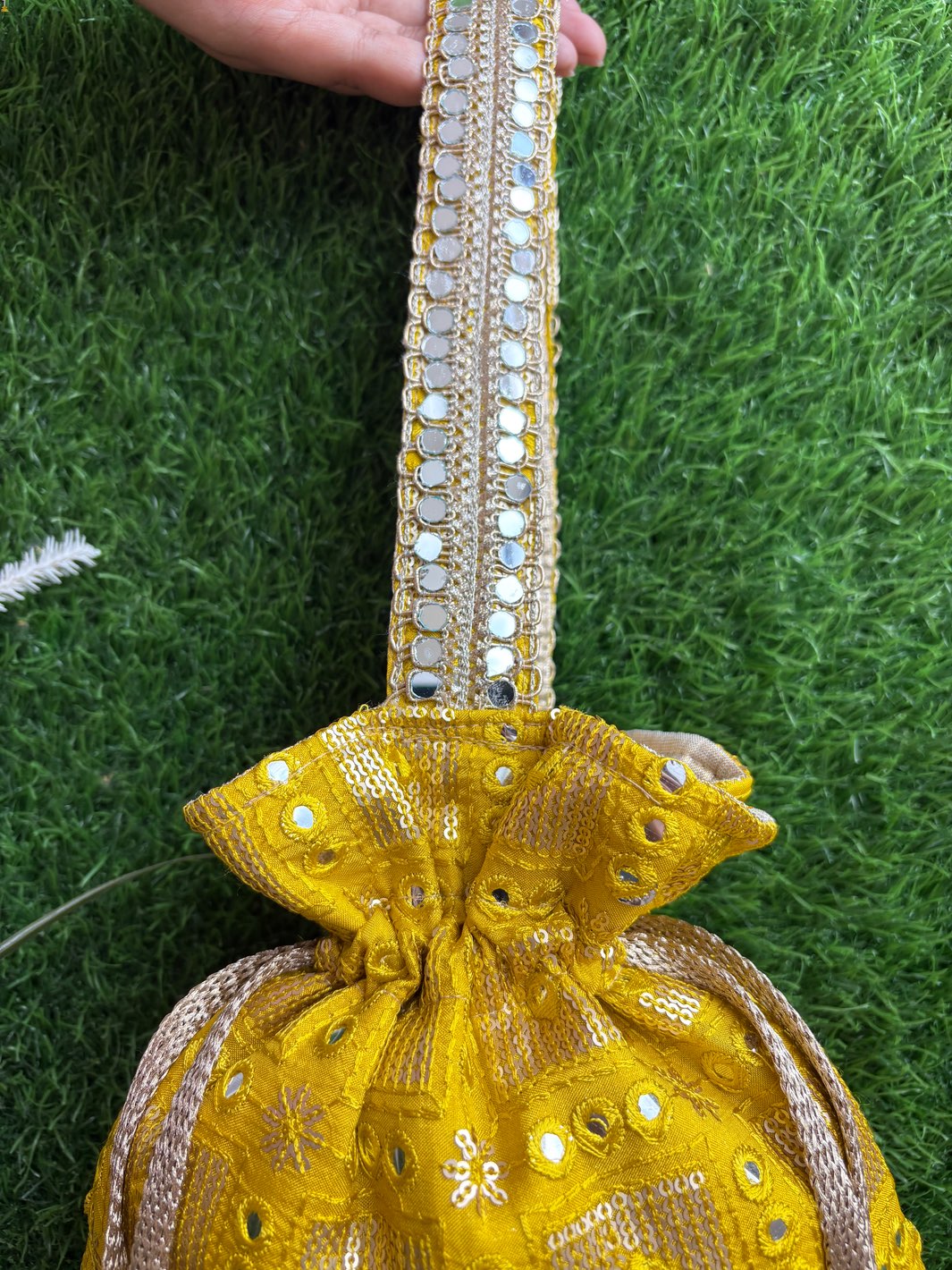 Yellow Noor Potli